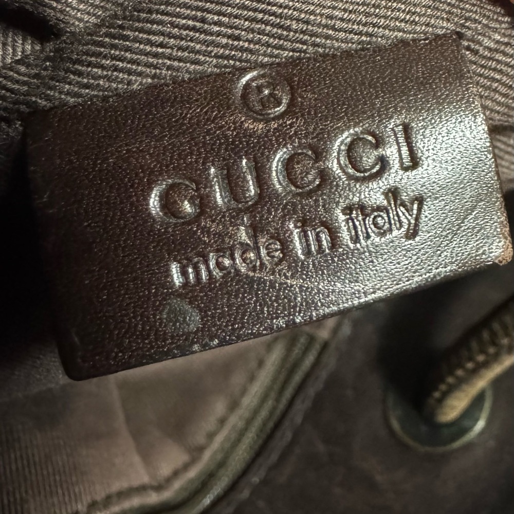 Gucci Dark Brown Monogram Tote - Picture 3 of 12